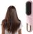 Ceramic Heating Straightening Brush with Negative Ions for Smooth, Shiny Hair
