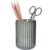 Ceramic Pen Holder with Vertical Groove Design, Desk Pen Pencil Cup for Office, Multipurpose Ceramic Cup for Pens, Pencils, Makeup Brushes, Small Ceramic Vase, Light Green Fluted Surface