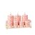 ＫＬＫＣＭＳ Ceramic Storage Jar Food Canister Set Airtight Container Organizer with Marble-Look Finish for Storing Tea Coffee Snacks Suitable for Home Storage Modern Kitchen, Pink