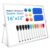 Cerem Double-Sided Magnetic Dry Erase Whiteboard with Stand, 16×12 Inch Desktop & Wall-Mount Board Set, Includes 12 Markers, 6 Magnets & 2 Erasers