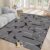 CERYUEE 4’X6′ Washable Abstract Area Rug Modern Black and White Carpet