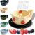 cetzork Berry Bowls with Holes Ceramic – Berry Vortex Bowl Ceramic, Self Spinning Fruit Washer Spinner, Multipurpose Colander Basket for Strawberries, Blueberries & Grapes ，A-set
