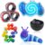 Cevioce 5Pcs Fidget Toys Adults Pack,Easter Basket Stuffers for Teens Boys Girls,Autism Sensory Toys with Fidget Spinner Slug Magnetic Rings,Squishy Fidget Toys ADHD Stress Relief