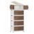 CFQNI 430QT Stackable Storage Bins With Lids, Collapsible Plastic Storage Bins with Wheels and Doors, Foldable Plastic Cabinets for Bedroom Dorm Garage