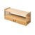 cfycfy987 Bookshelf Chinese Antique Style Desktop Bookshelf Bamboo Double-Layer Shelf with Drawers Bedroom