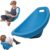 Chair Blue, Flexible Seating for Classroom Elementary, Floor Chair with Back rt, Portable Plastic Reading Chairs, Sensory Seating Rocker Egg Chairs, 2 Pcs (Blue 1 PCS)