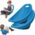 Chair Blue, Flexible Seating for Classroom Elementary, Floor Chair with Back rt, Portable Plastic Reading Chairs, Sensory Seating Rocker Egg Chairs, 4 Pcs (Blue 2 PCS)