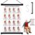 Chair Yoga Exercise Cards for Seniors – Set of 5 Seated Fitness Guides with 30-Day Flexibility & Mobility Programs, Laminated Home Workout Charts for Daily Stretching