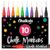 Chalkola Extra Fine Tip Chalk Markers for Blackboard (1mm Point, 10 Pack)