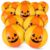 Chalyna 12 Pack 12 Inches Summer Halloween Beach Ball Orange Inflatable Pool Ball Bulk for Summer Beach Pool Party Birthday Game Gifts Decoration Favors Photo Prop Supplies