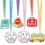 Chambom 6 Sets Hall Passes for Classrooms – Unbreakable Wooden Hall Pass with Breakaway Lanyards for Classroom, School Passes Set with Restroom, Hall, Library, Office, Nurse School Classroom Supplies