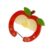 Chamdor Customizable Acrylic Keychain with Hollow, Star red, F