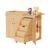 Changing Table with Stairs, Montessori Diaper Station for Daycare & Home (Right Stairs)