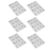 Changor Clear Stamps Set 6PCS Decorative Transparent Number Words for Scrapbooking Card Making Crafting TPR Material