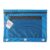 Charles Leonard Pencil Pouch for Binder with 2 Pockets, Front Mesh Pocket, Assorted Colors,Green