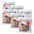 Charles Leonard Rubber Bands Assorted Sizes & Colors 1.4oz per Individual Bag, 6 Bags/Box (56385-6)