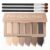 Charm Kiss 6 Colors Matte Neutral Eyeshadow Palette with 3pc Brush – Ultra Blendable Cool-Tone Nude Smokey Eye Shadow Palette