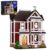Charm Magic House Halliwell Manor Horror House Building Set, Family Movie Witch House Blocks Toy Kit Compatible with Lego, Gift Decor and Collectible Set for Adult Women