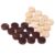 Checker Draughts Set, 24Pcs Draughts Pieces Wood Checker Drafts Pieces Replacement Stackable Backgammon Chess Wood