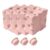 Cheese Squeeze Toy Slow Rising Stress Relief Toy, Sensory Cube Fidget Gadget, Soft Rebound Foam Anxiety Reducer, Novelty Desk Decor Office Classroom Gift Pink 3pcs