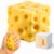 Cheese Squishy Toy, Soft Sensory Cheese Block Stress Ball, Slow Rising Squeeze Fidget Toys for Adults , Realistic Cheese Cube Novelty Gift for Relax and Focus (2.2in)