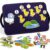 CHEFAN Felt Board for Toddlers, Felt Pieces Storytelling Flannel Board with 5 Little Ducks, 5 Little Monkeys and 5 Green Speckled Frogs Stories for Preschool Activities, 4 Sets