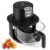 CHEFJOY Glass Air Fryer, 4.7 QT Black Air Fryer with Steam Frying Mode
