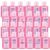 CHENGU 24 Pcs Cheerleading Theme Hand Sanitizer Gel Pink Style 1 Ounce Pink Style Gel Hand Sanitizer 6 Scents Peach Vanilla Lavender Mandarin Strawberry Watermelon for Gifts Favors Team Events