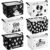 CHENGU 6 Pack Halloween Storage Basket Ghost Gift Basket for Holiday Decor Collapsible Shelf Baskets Cube with Handle for Home Office Bedroom Dorm Closet Shelf