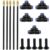 CHENJIN 15PCS 1/4 Inch Bendable Spray Irrigation System Kit Automatic Watering Three Way Nozzles Plugs Universal Arms Three Way Connectors Five Each for Plant Watering Pneumatic Fittings