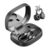 CHENRUIDA Clip On Earbuds Open Ear Headphones Wireless Bluetooth 6.0 with Sparkle Butterfly Earrings,Earring-in Storage Case with Mirror and LED Display,40H Playtime,Ideal for Women,Girls(Black)
