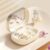 CHENRUIDA Clip On Earbuds Open Ear Headphones Wireless Bluetooth 6.0 with Sparkle Butterfly Earrings,Earring-in Storage Case with Mirror and LED Display,40H Playtime,Ideal for Women,Girls(Beige)