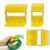 ChenShuo Multifunctional Tape Dispenser, Portable Adhesive Tapes Cutter Caps for Various Tape Size, Efficient Cutting Tool for Office Home Renovation Art Decor Packing Craft Tape, Yellow