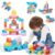 chenxuanbro 45 Pcs Soft Building Blocks for Toddlers 18M+, BPA – Free Sensory Toys, Montessori STEM DIY Construction Bricks, Safe Teething & Early Learning Toys, Creative Building Set for Baby Kids