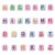 Cheriswelry 50pc Cube Letter Acrylic Beads Colorful Alphabet Beads 15mm