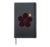 Cherry Blossom Sakura Japanese Flower Kanji Hardcover Journal, Black