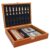 Chess 3 in 1 Foldable Wooden Chess Set for Travel Board Games Set for Kids and Adults Chess Dominoes Cards Set