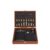Chess and Hip Flask Gift Box Wooden Storage Case Chess