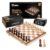 Chess Armory 15 inch Wooden Chess Set and Chess Clock Bundle for Kids and Adults