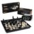 Chess Armory Travel Chess Set and Chess Clock Bundle