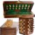 ChessBazar 12×12” Chess Set Chess Set with Bag – Folding Standard Magnetic Travel Chess Board Game Handmade in Fine Rosewood with Storage for Chessmen