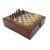 Chess Folding Box 4 in 1 Chess Set Portable Travel Board Games Poker Dice Set for Parties Offices