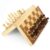 Chess Magnetic Wooden Chess Board Set Folding Travel Chess Sets with Storage Slots with Pieces Storage