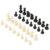 Chess Pieces Replacement Set, 32 Standard Black and White Plastic Chessmen, Tournament Game Accessories
