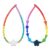 Chew Necklaces for Sensory Kids, Silicone Chewy Necklace Sensory All-in-one Safety Design, Chewing Necklace for Autism, Oral Motor Chew Toys for Kids Boys Girls Adults Reduce Fidgeting & Biting