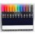 Chewtoyo 24-Color Dual-Line Outline Markers Set, Self-Outline Marker Pens with Metallic Finish, Smooth Ink Flow, Long-Use Tip for DIY Journals, Greeting Cards, Drawing, 5.5 x 5.1 x 0.8 in