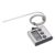 CHICIRIS Digital Meat Thermometer with Probe, Timer for Oven Grilling BBQ, Preset Temperature 250, 99 Min 59 Sec Timer, Stainless Steel Probe, Magnetic Back