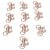 CHICIRIS Metal Bike Shape Paper Clips, Rustproof Electroplating Cute Paperclips for Office