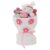 CHICIRIS Plush Doll Bouquet, Soft Stuffed Animal Toy with Unique Floral Design, Valentines Day Girlfriend Kids, Birthday Present, Home Decoration, 7.1 x 12.2in (White)