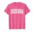Chickasha OK Oklahoma USA Vintage Sports Varsity Style T-Shirt, Men, Pink Heather, Small